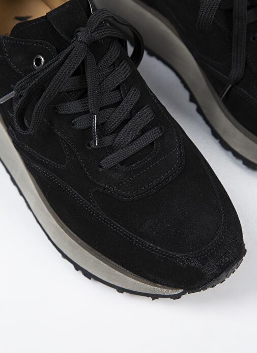 Krahe Siyah Erkek Süet Sneaker MNJ.144.01 - Görsel 5