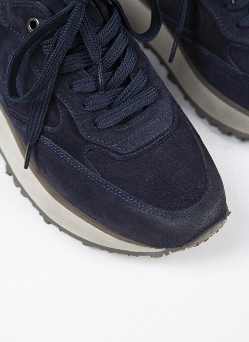 Krahe Calista Erkek Hakiki Deri Bağcıklı Laci Sneakers - Görsel 5