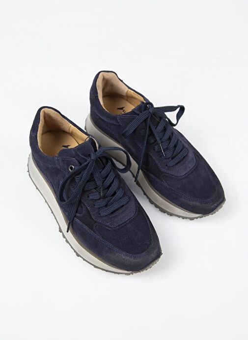 Krahe Calista Erkek Hakiki Deri Bağcıklı Laci Sneakers - Görsel 4