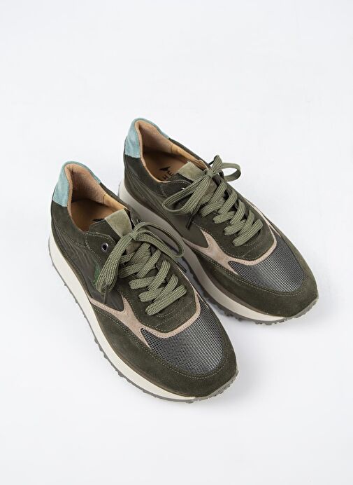 Krahe Haki-Bej Erkek Sneaker MNJ.144.04 - Görsel 4