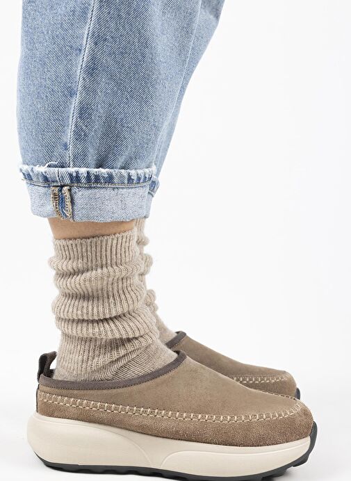 Manijero Vizon Kadın Deri Terlik MNJ.151.02 - Görsel 2