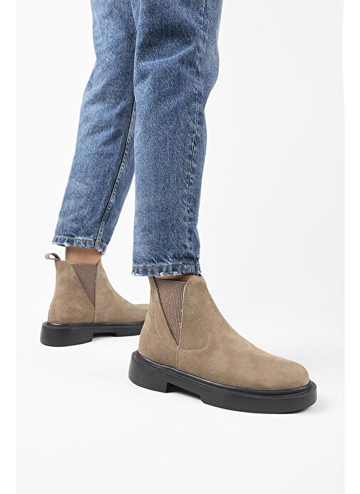 Manijero Annabel Kadın Hakiki Deri Lastikli Vizon Bot - Görsel 3