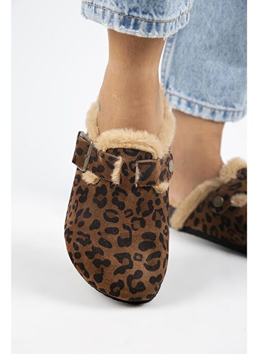 Manijero Taba Kadın Deri Terlik MNJ.156.02 - Görsel 3