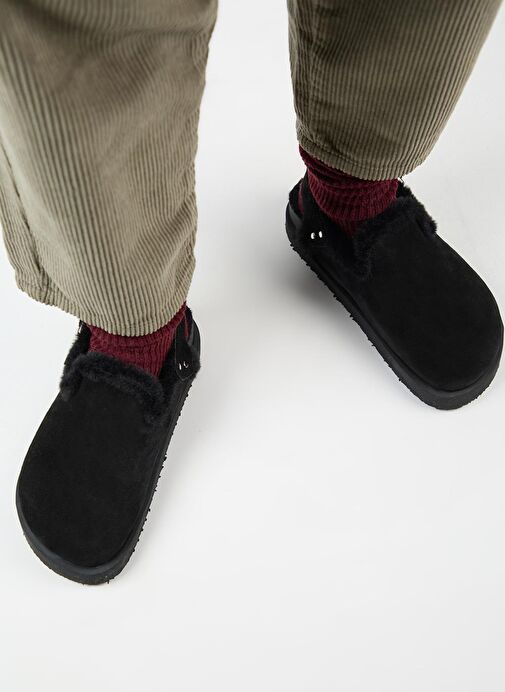 Manijero Siyah Kadın Süet Sandalet MNJ.162.02 - Görsel 8