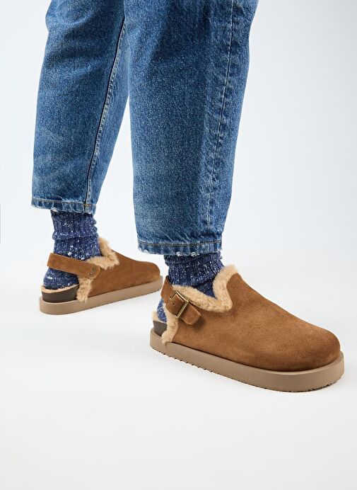 Manijero Taba Kadın Süet Sandalet MNJ.162.04 - Görsel 7