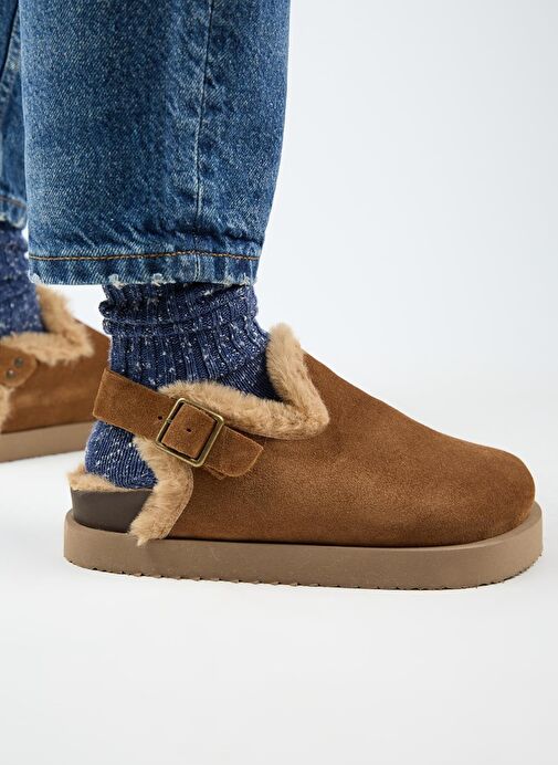 Manijero Taba Kadın Süet Sandalet MNJ.162.04 - Görsel 2