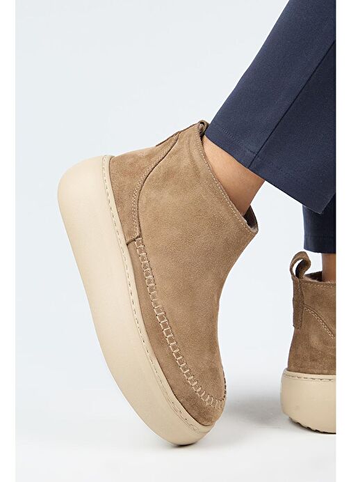 Manijero (Carolina) Kadın Hakiki Deri İçi Kürklü Mini Vizon Bot - Görsel 2