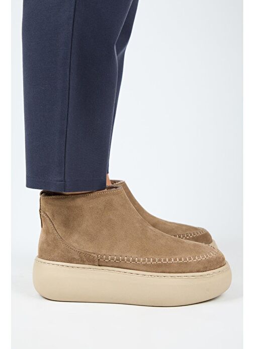 Manijero (Carolina) Kadın Hakiki Deri İçi Kürklü Mini Vizon Bot - Görsel 3