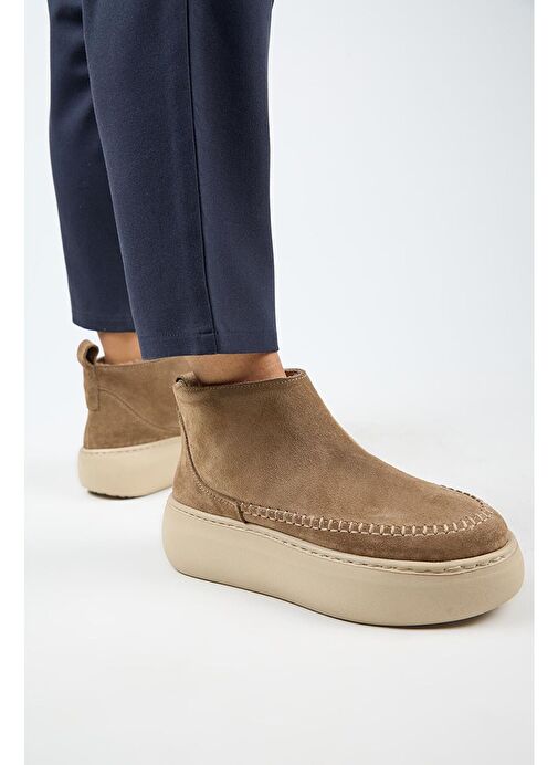 Manijero (Carolina) Kadın Hakiki Deri İçi Kürklü Mini Vizon Bot - Görsel 7