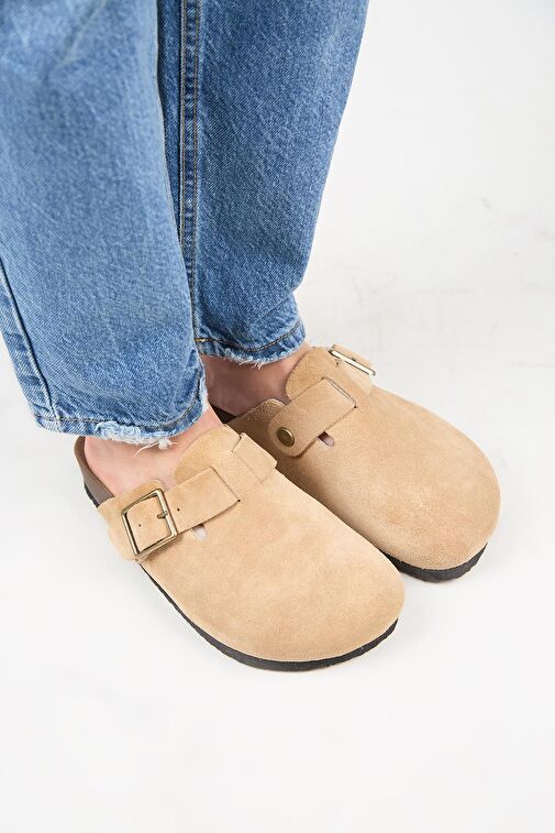 Manijero Kum Kadın Deri Terlik MNJ.119.09 - Görsel 3