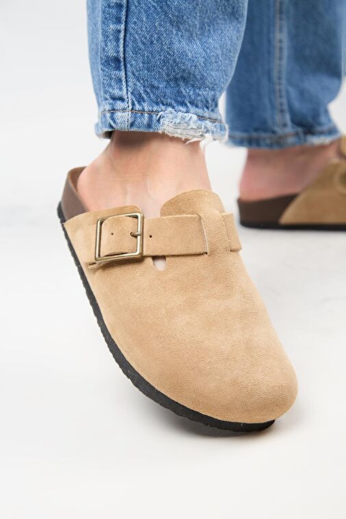 Manijero Kum Kadın Deri Terlik MNJ.119.09 - Görsel 5