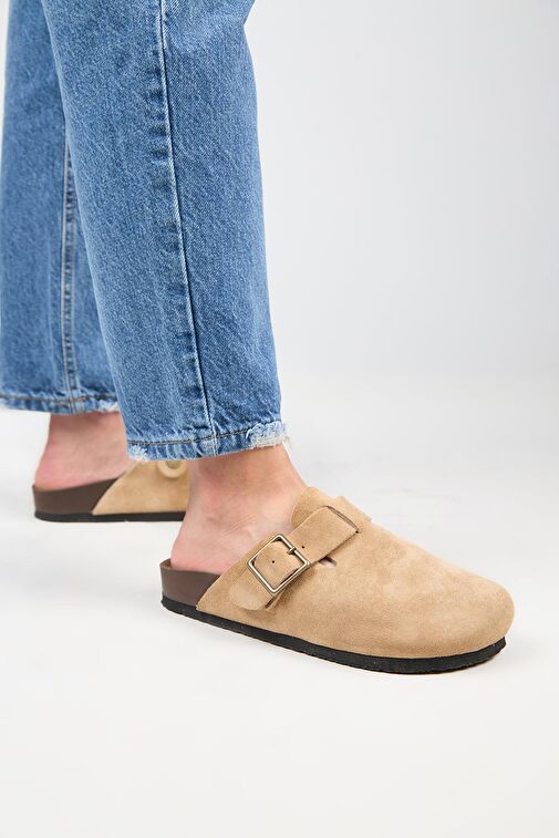 Manijero Kum Kadın Deri Terlik MNJ.119.09 - Görsel 7