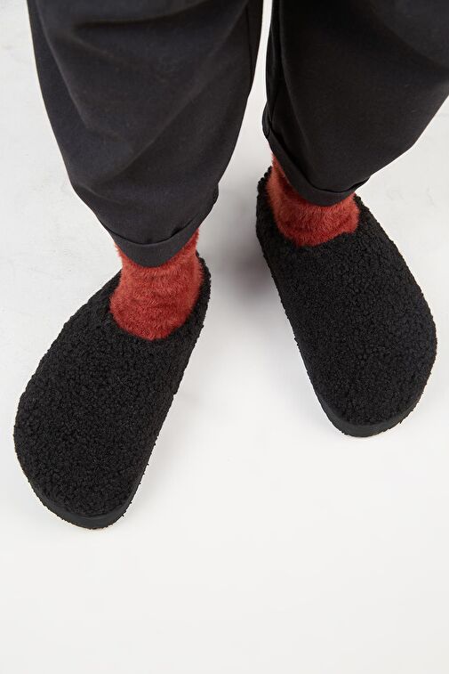 Manijero (Orlina) Kadın Tedy Sabo Platform Siyah Terlik - Görsel 7