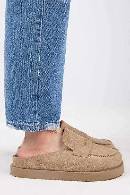 Manijero Vizon Kadın Deri Terlik MNJ.177.02 - Görsel 2