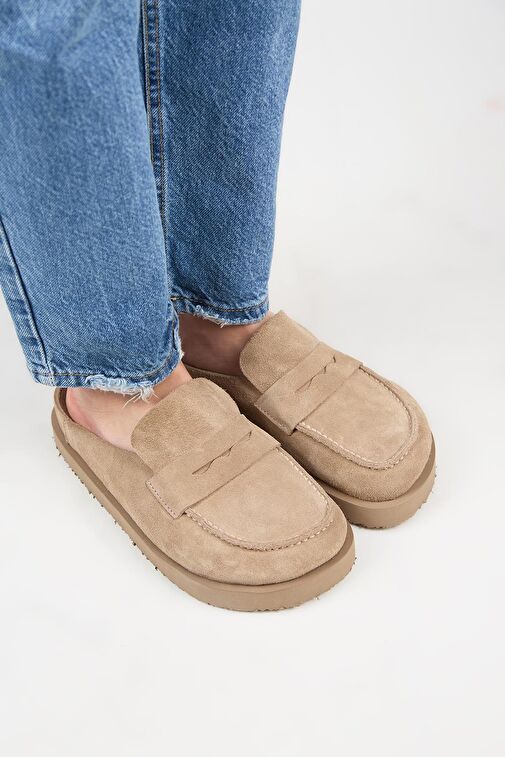 Manijero Vizon Kadın Deri Terlik MNJ.177.02 - Görsel 3