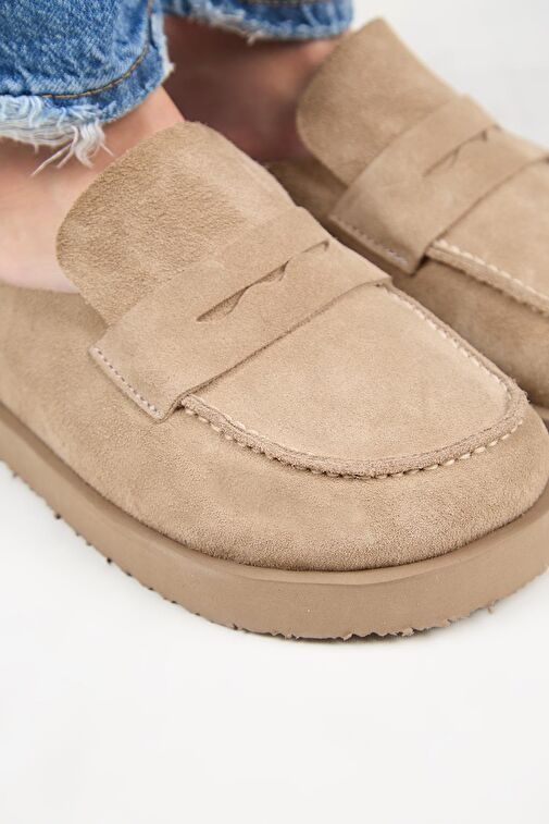 Manijero Vizon Kadın Deri Terlik MNJ.177.02 - Görsel 4