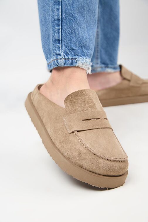 Manijero Vizon Kadın Deri Terlik MNJ.177.02 - Görsel 5