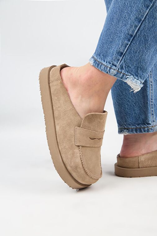 Manijero Vizon Kadın Deri Terlik MNJ.177.02 - Görsel 6