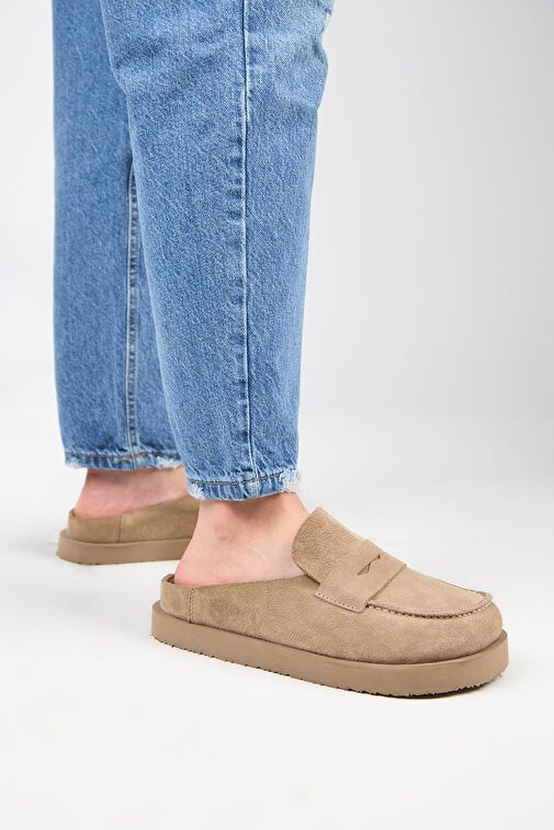 Manijero Vizon Kadın Deri Terlik MNJ.177.02 - Görsel 7