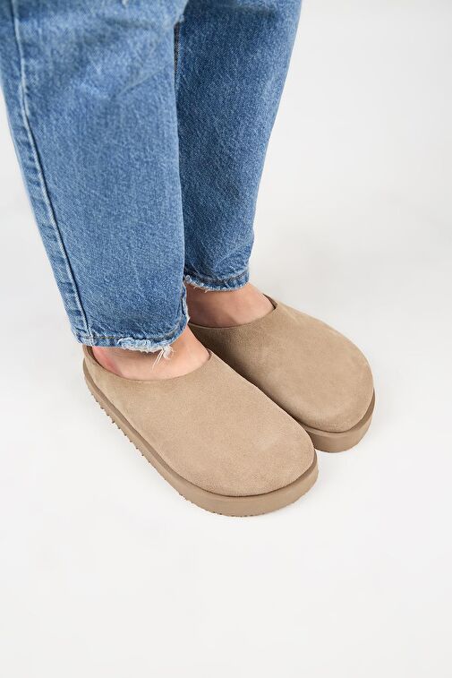 Manijero Vizon Kadın Deri Terlik MNJ.179.03 - Görsel 3