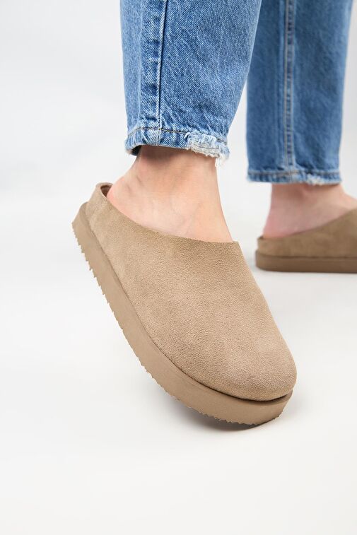 Manijero Vizon Kadın Deri Terlik MNJ.179.03 - Görsel 5