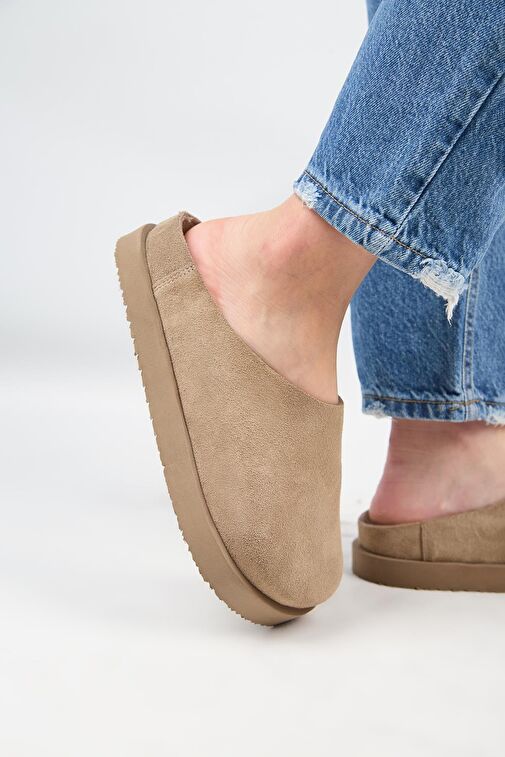 Manijero Vizon Kadın Deri Terlik MNJ.179.03 - Görsel 6