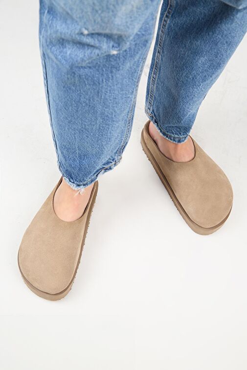 Manijero Vizon Kadın Deri Terlik MNJ.179.03 - Görsel 8