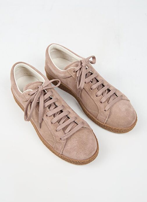 Krahe Chazz Erkek Hakiki Deri Bağcıklı Vizon Sneakers - Görsel 4