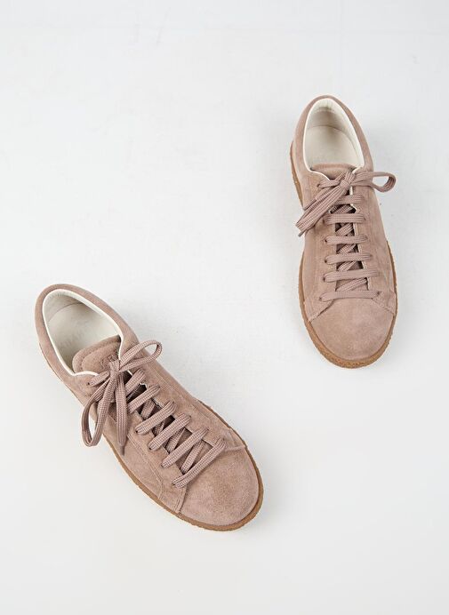 Krahe Chazz Erkek Hakiki Deri Bağcıklı Vizon Sneakers - Görsel 7