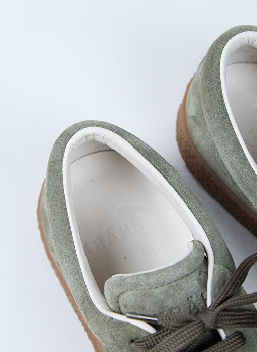Krahe Chazz Erkek Hakiki Deri Bağcıklı Yeşil Sneakers - Görsel 6