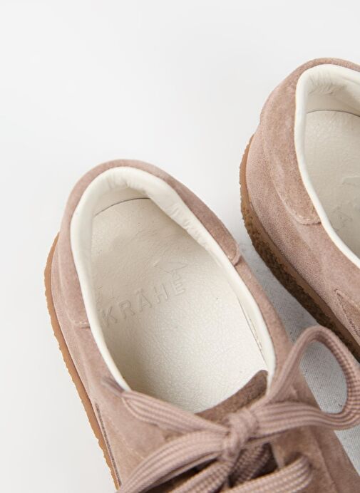 Krahe Palminteri Erkek Hakiki Deri Bağcıklı Vizon Sneakers - Görsel 6