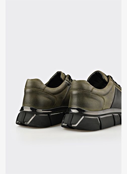Haki Deri Erkek Spor Ayakkabı - Görsel 6