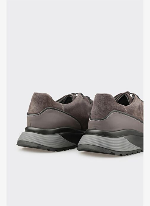 Antrasit Deri Erkek Günlük Ayakkabı - Görsel 6