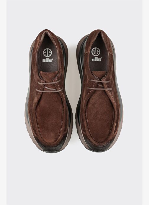 Kahve Deri Erkek Günlük Ayakkabı - Görsel 5