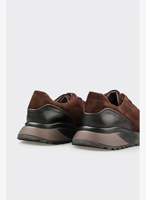Kahve Deri Erkek Günlük Ayakkabı - Görsel 6