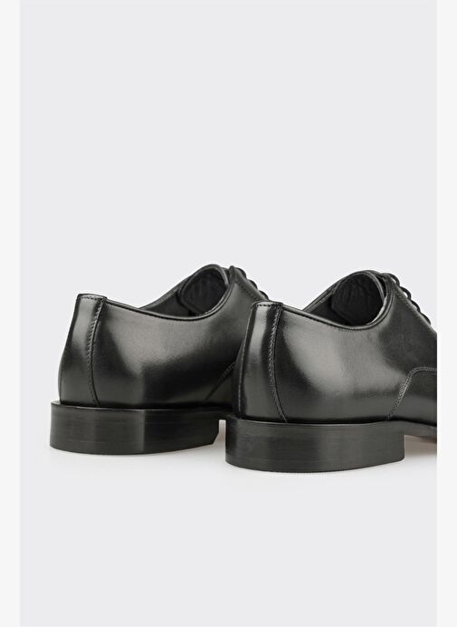 Siyah Deri Erkek Klasik Ayakkabı - Görsel 6