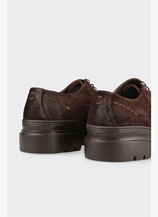 Kahve Deri Erkek Günlük Ayakkabı - Görsel 6