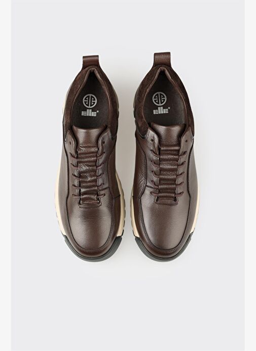 Kahve Deri Erkek Günlük Ayakkabı - Görsel 5