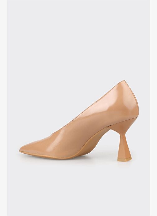 Naturel Deri Kadın Stiletto - Görsel 4