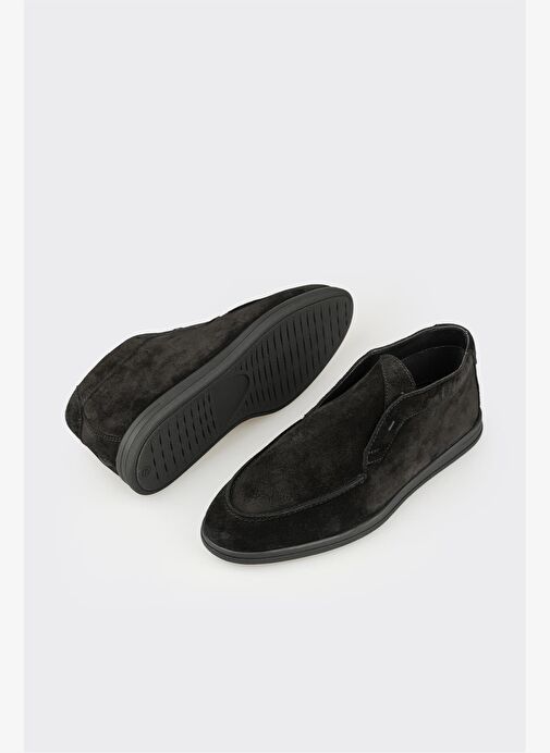 Siyah Deri Erkek Günlük Bot - Görsel 4