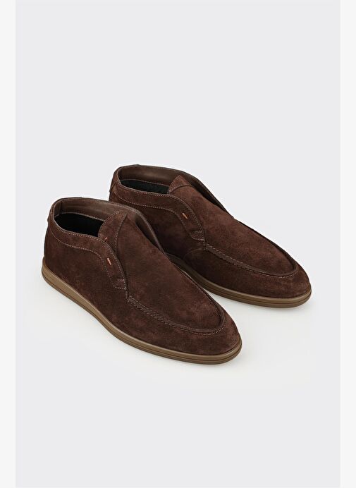 Kahve Deri Erkek Günlük Bot - Görsel 3