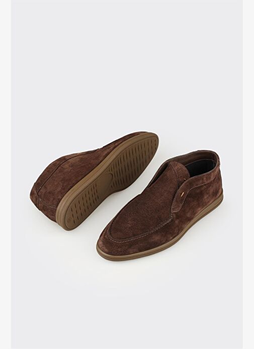 Kahve Deri Erkek Günlük Bot - Görsel 4