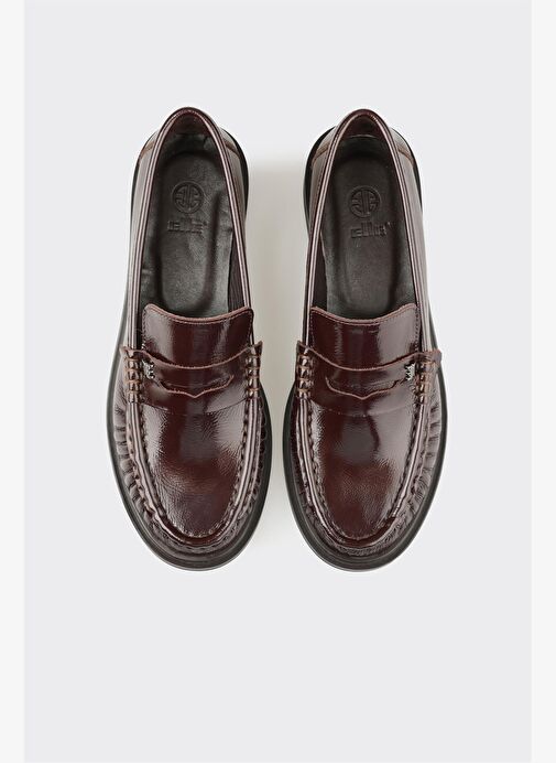 Kahve Deri Kadın Günlük Ayakkabı - Görsel 5