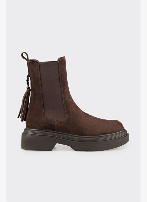Kahve Deri Kadın Günlük Bot - Görsel 2