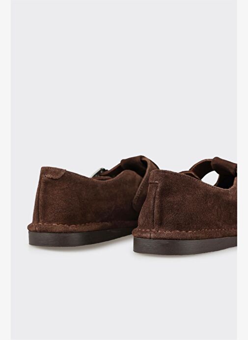 Kahve Deri Kadın Günlük Ayakkabı - Görsel 6