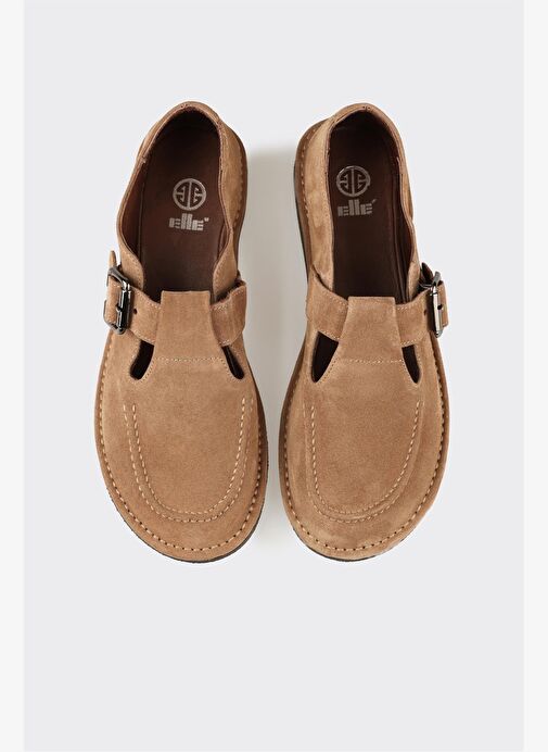 Taba Deri Kadın Günlük Ayakkabı - Görsel 5