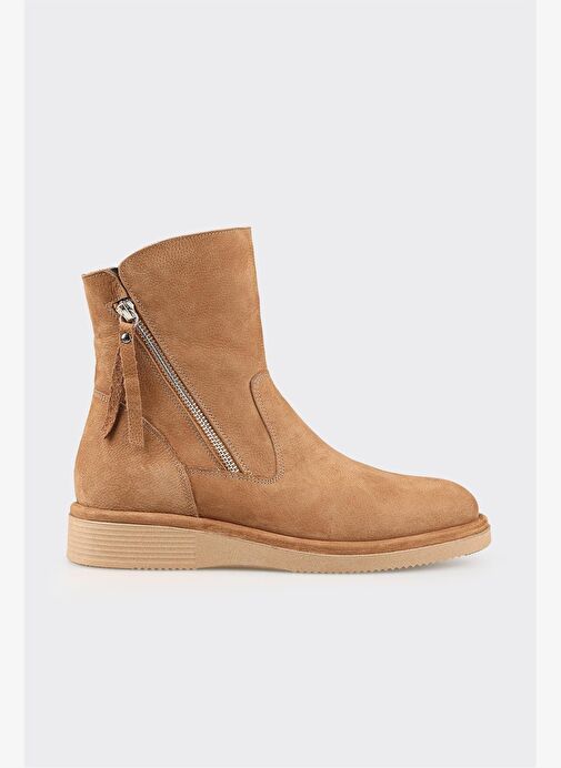 Naturel Deri Kadın Günlük Spor Bot - Görsel 2