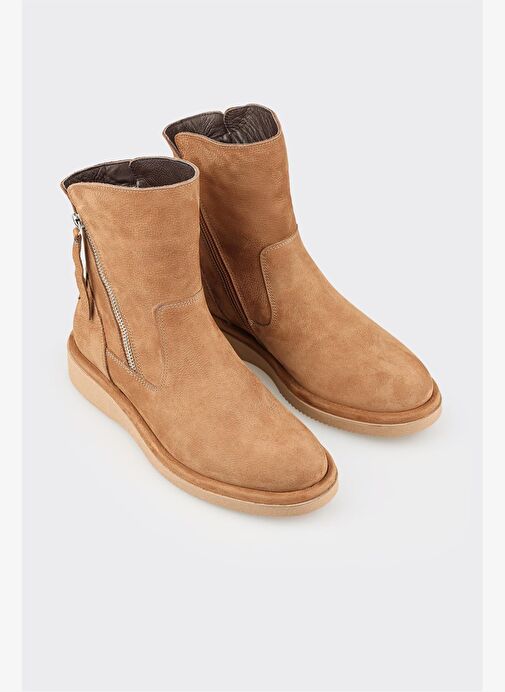 Naturel Deri Kadın Günlük Spor Bot - Görsel 3