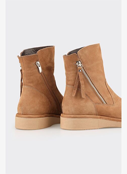 Naturel Deri Kadın Günlük Spor Bot - Görsel 5