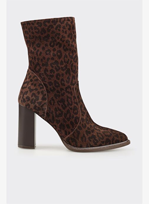 Elle Elle Belirsiz Kahve Hayvan Desenli Deri Kadın Yüksek Topuk Bot Boyner'de! Belirsiz - 2. görsel
